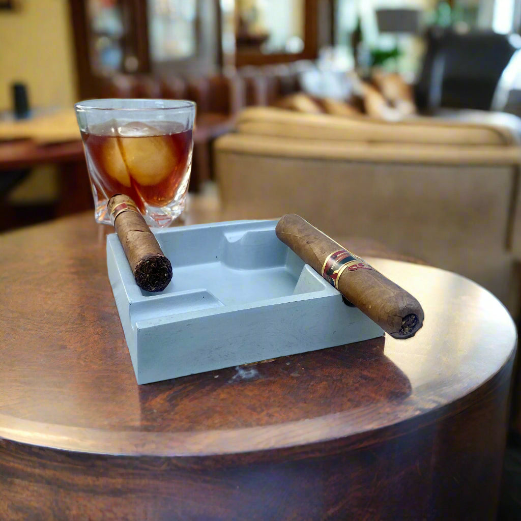 Hand-poured Concrete Cigar Ashtray