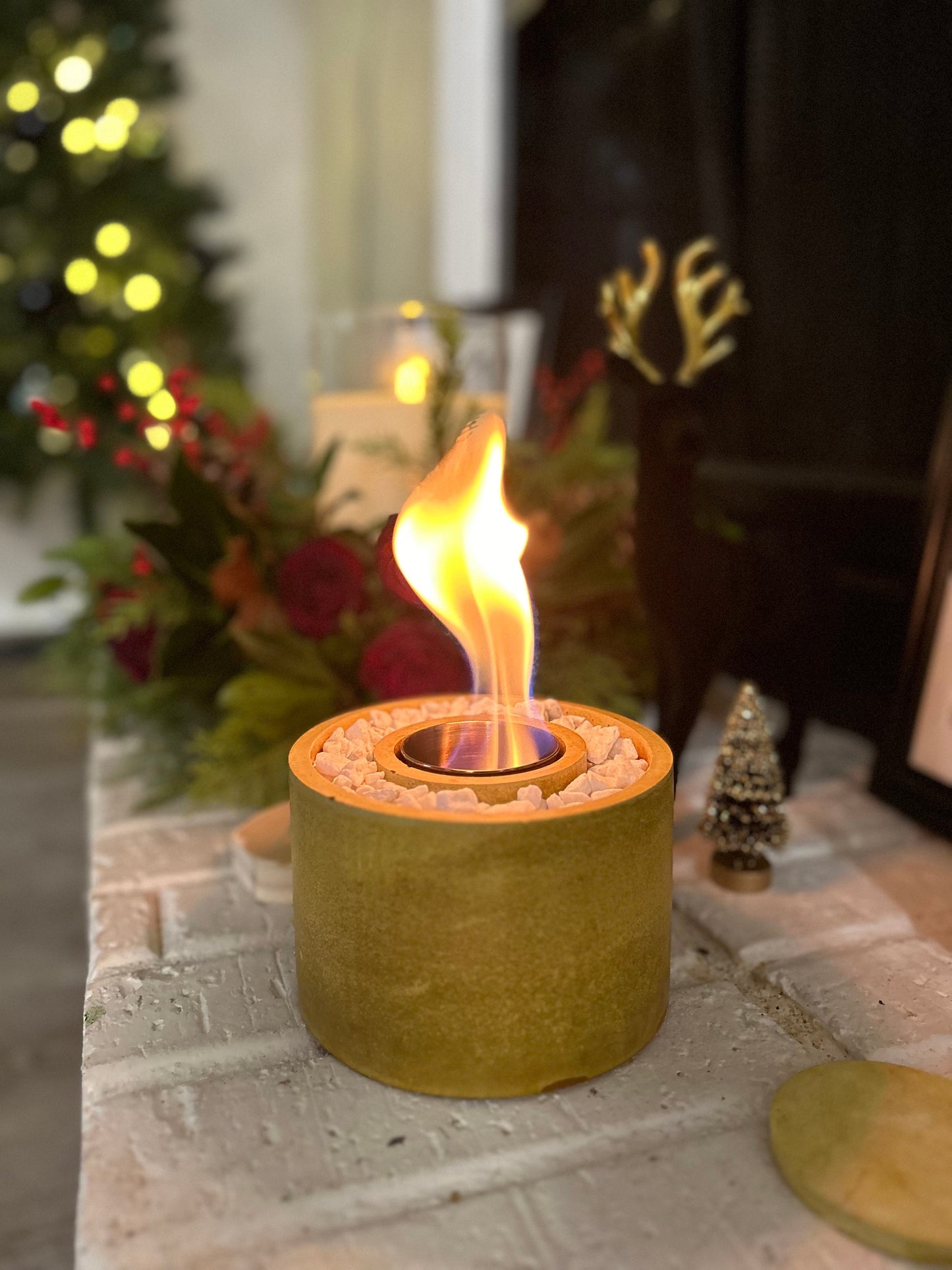 Indoor/Outdoor Concrete Fire Pit – Elevate Your Space