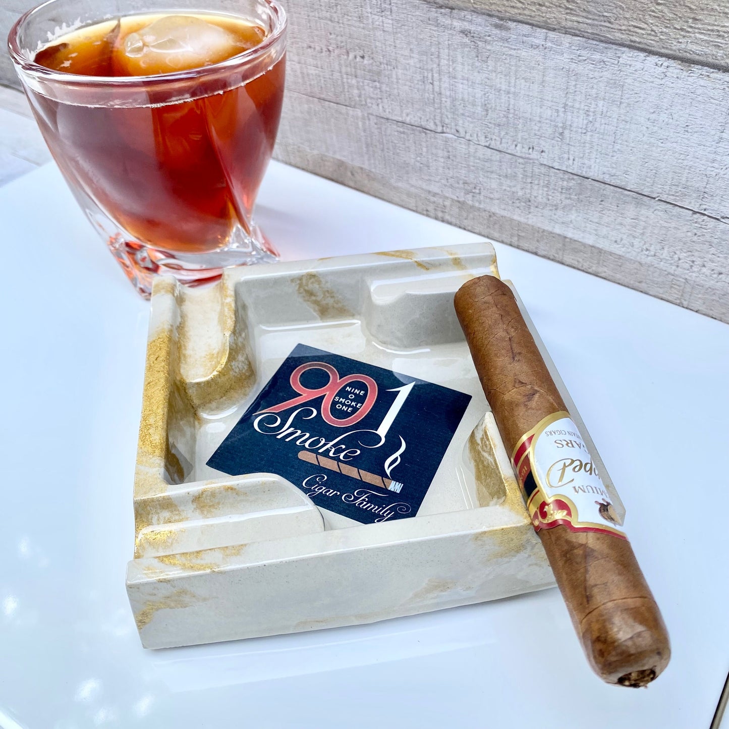 CUSTOM Concrete Ashtray for Cigar - Handcrafted