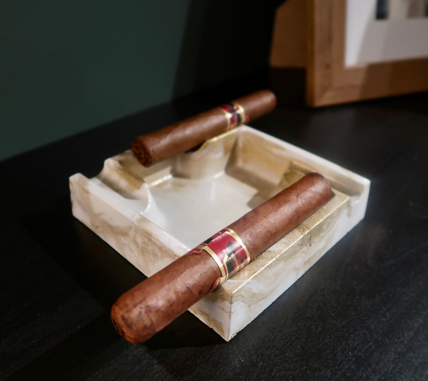 Concrete Square Cigar Ashtray