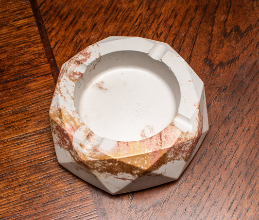 Round Concrete Ashtray - Modern Home Decor