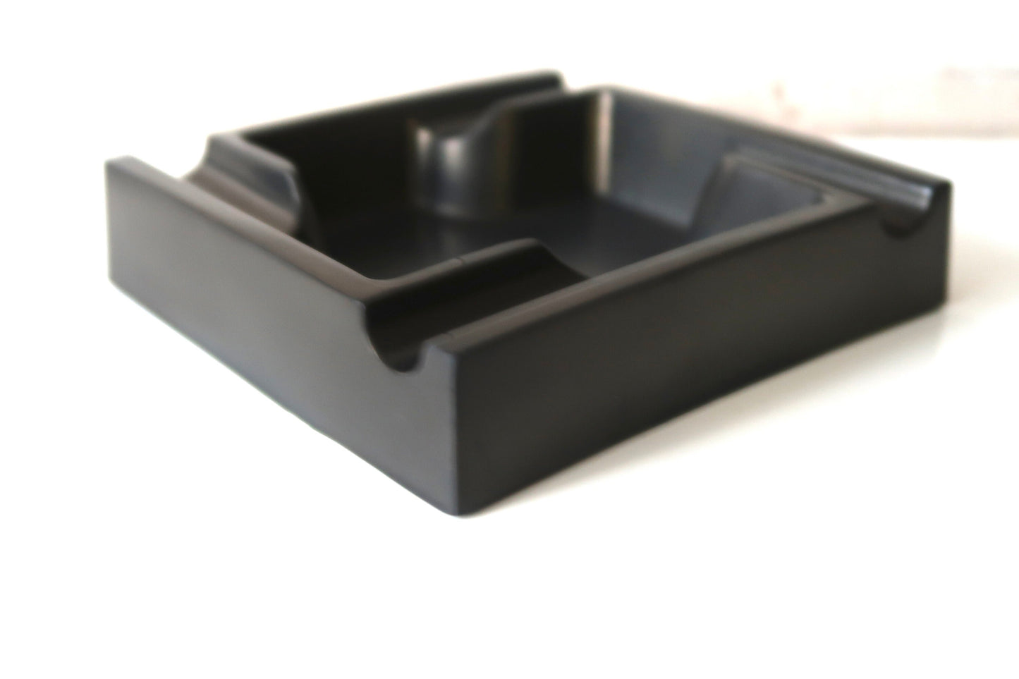 5 inch concrete large ashtray, hand‑poured, modern décor by D’LaShah Scents