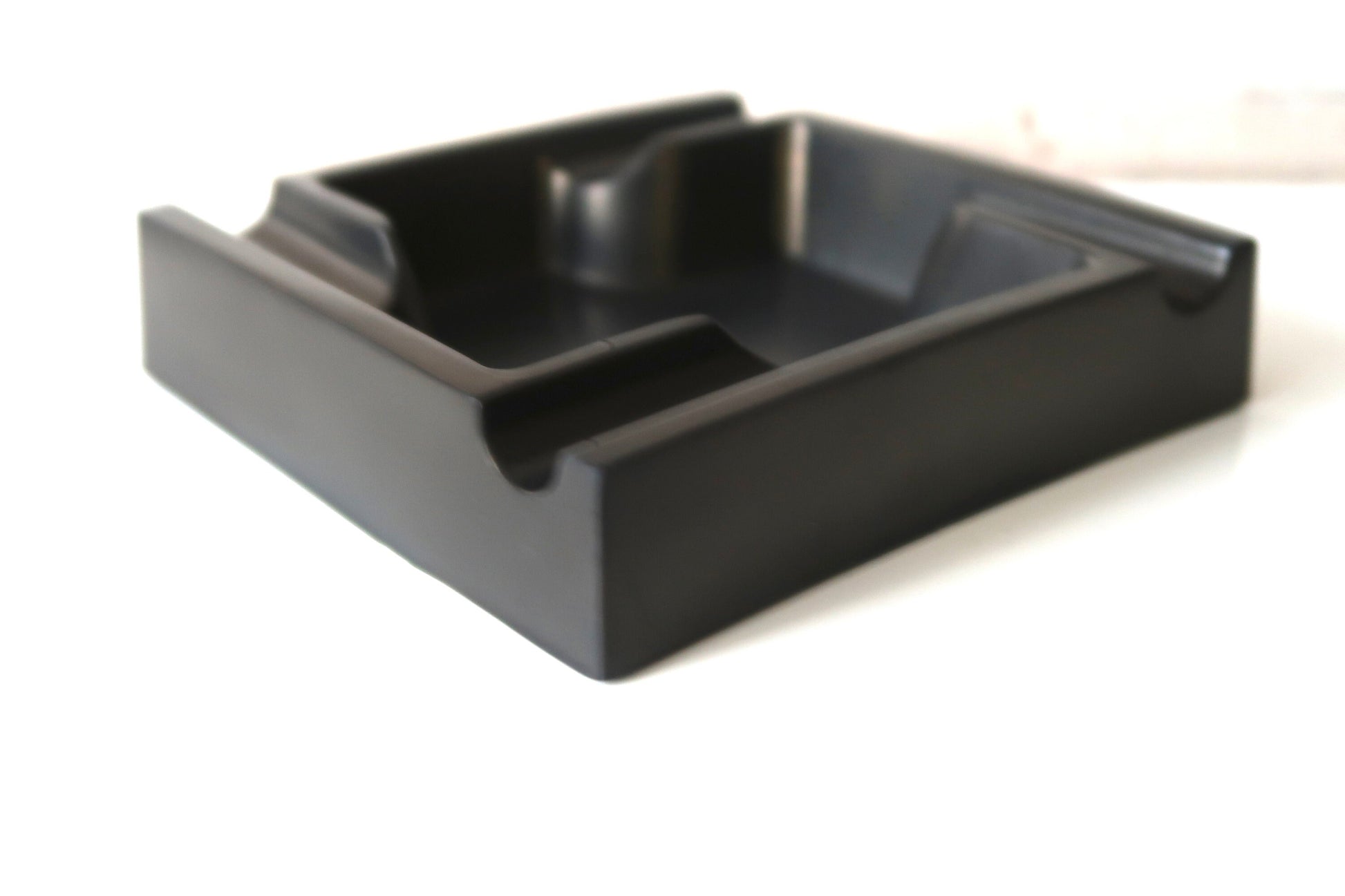 5 inch concrete large ashtray, hand‑poured, modern décor by D’LaShah Scents